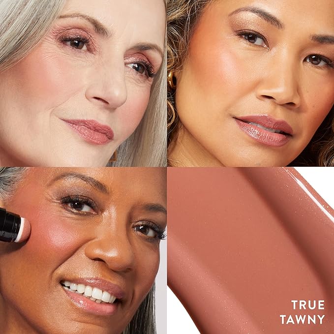 LAURA GELLER NEW YORK Serum Blush Tint, Lightweight Liquid Blush for Cheeks, Weightless Watercolor Sheer Finish, True Tawny-Velvo Beauty