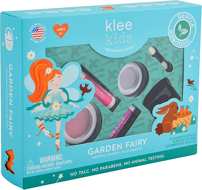 Luna Star Naturals Klee Kids 4 PC Makeup Up Kits with Compacts (Garden Fairy)-Velvo Beauty