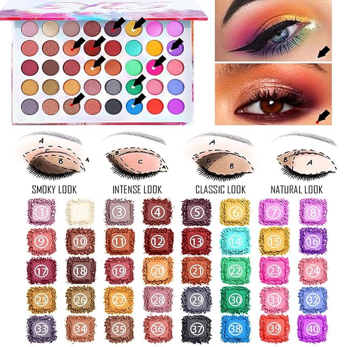 All in One Makeup Bundle with Makeup and Reusable Waterproof Case, Ultimate Color Combination Eye Shadow Palette, Photo Finish Foundation, Lipstick Set, Multi-Use Concealer etc, Makeup Gift Set-Velvo Beauty