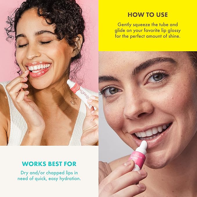 Kopari Coconut Lip Glossy | Nude Tint Birthday Suit | Vegan Hydrating Moisturizing Lip Oil Vitamin E Shea Butter Long Wear High Shine Non Sticky | Natural Clean Plant Based Non Toxic Balm Paraben Free-Velvo Beauty