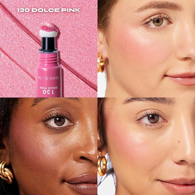 Milani Cheek Kiss Blush + Glow Highlighter - 130 Dolce Pink-Velvo Beauty