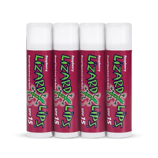 Lizard Lips SPF 15 Lip Balm (Raspberry)-Velvo Beauty