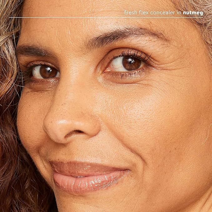 Honest Beauty Fresh Flex Concealer with Niacinamide + Vitamin E + Hyaluronic Acid | Vegan + Cruelty free | Nutmeg, 0.17 fl oz-Velvo Beauty