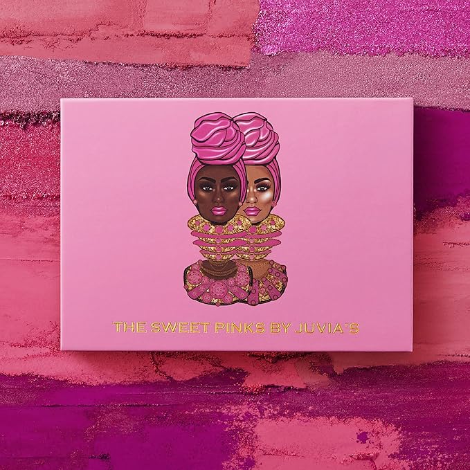 Juvia's Place Palette The Sweet Pinks - Deep Fuchsia, Soft & Sweet Pink, Shades of 6, Pressed Pigments Palette, Professional Makeup, Pigmented Pan Palette, Makeup Palette for Color & Shine-Velvo Beauty