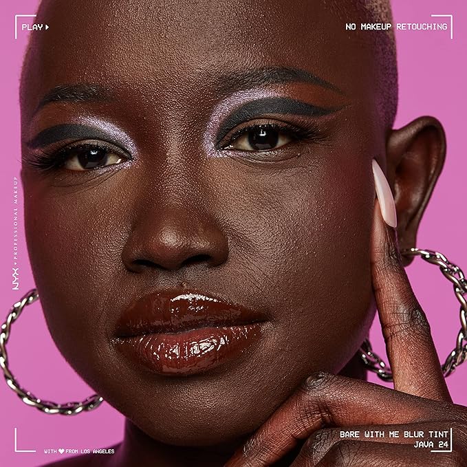 NYX PROFESSIONAL MAKEUP Bare With Me Blur Skin Tint Foundation Make Up with Matcha, Glycerin & Niacinamide - Java-Velvo Beauty