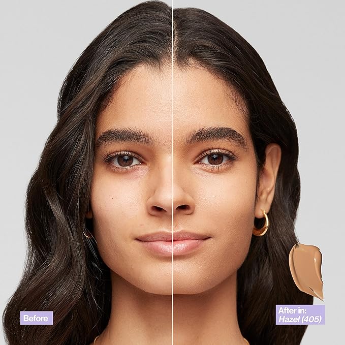 Revlon Illuminance Skin-Caring Liquid Foundation, Hyaluronic Acid, Hydrating and Nourishing Formula with Medium Coverage, 417 Warm Caramel (Pack of 1)-Velvo Beauty