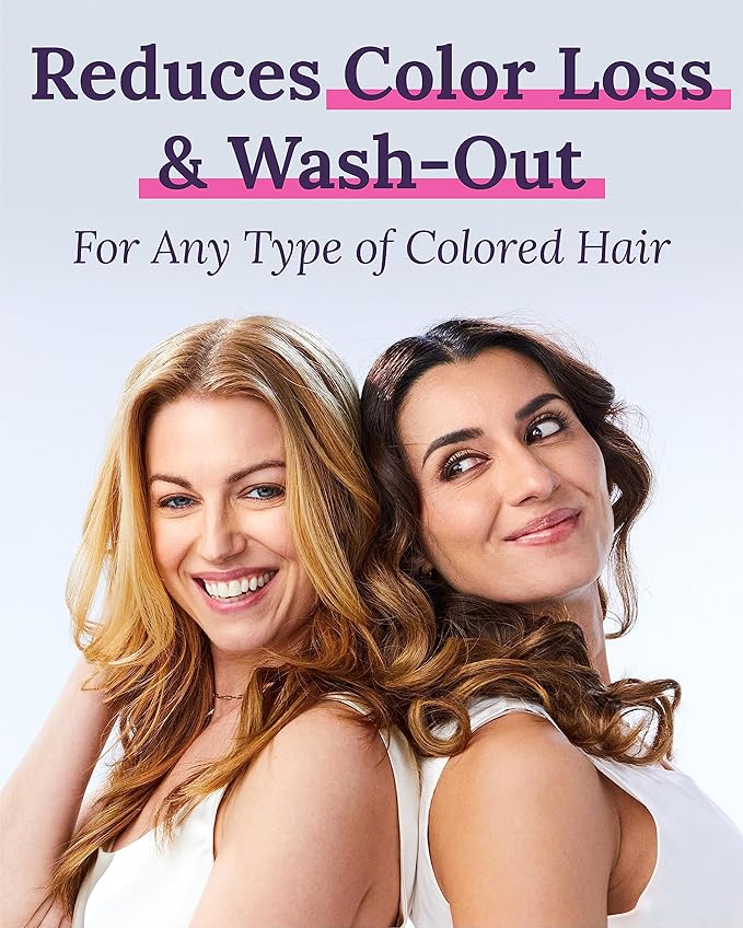 Keranique Color Safe Shampoo and Conditioner - Protect and Extend Color Shampoo and Conditioner for Women with Dry, Fine, Color Treated Hair - Sulfate Free Set for Colored Hair with UV Protection-Velvo Beauty