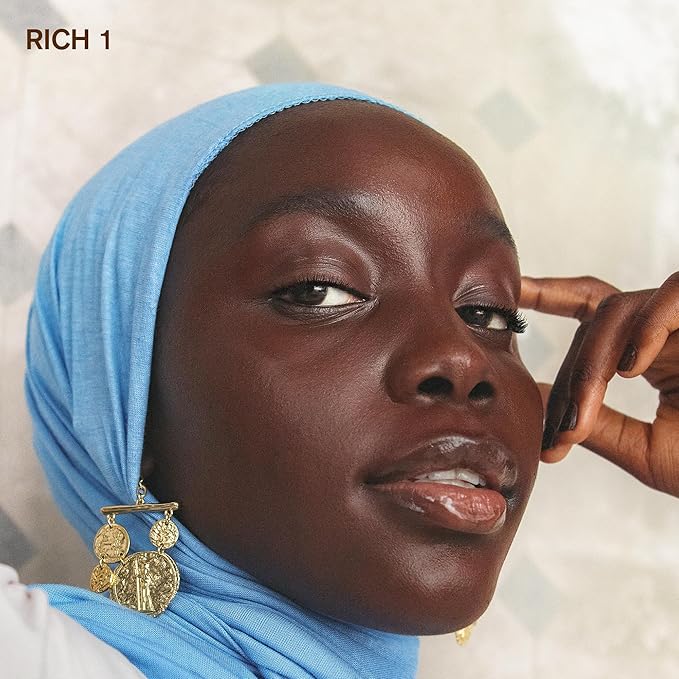 AMI COLÉ Skin-Enhancing Tinted Moisturizer (Rich 1), tinted moisturizer for face, bb cream, skin tint, face makeup-Velvo Beauty