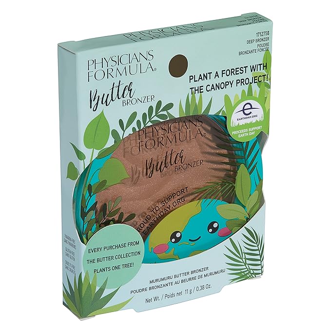 Physicians Formula Earth Day Butter Bronzer Deep Bronzer, Clean Beauty, Dermatologist Tested, Vegan, Cruelty-Free-Velvo Beauty