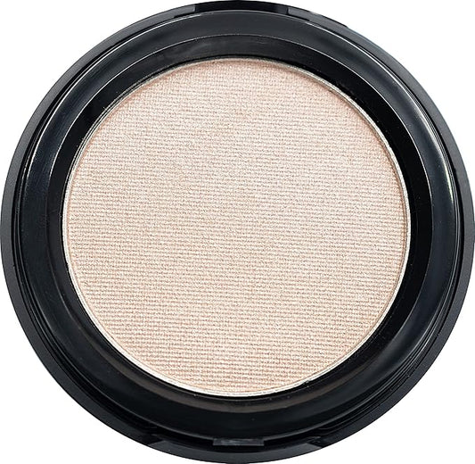 Shiny Warm Sand Beige Taupe Nude Natural Tone Satin Finish Pressed Powder Single Vegan Eyeshadow; Talc, Paraben & Cruelty Free-Velvo Beauty