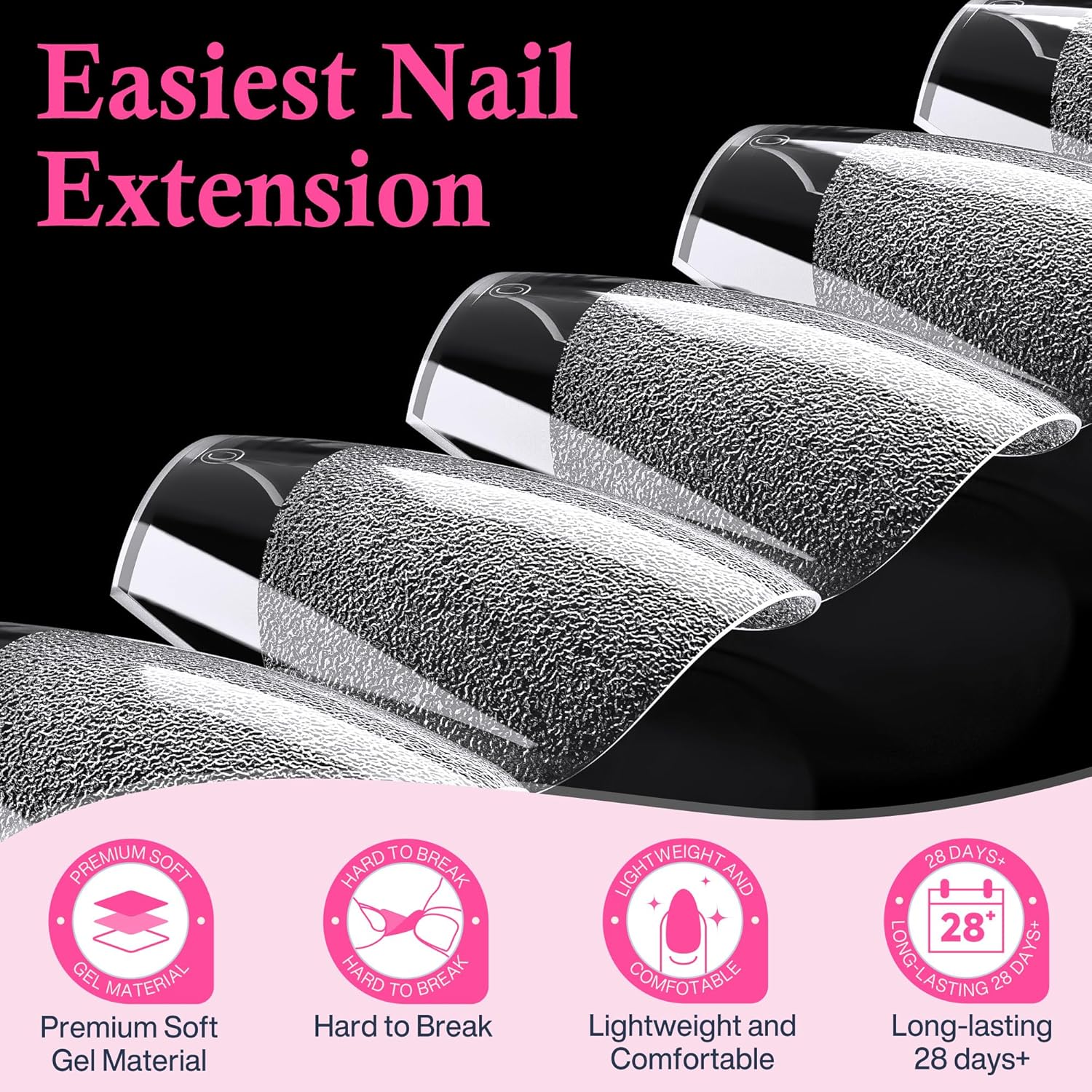 Extra Short Nail Tips: 504pcs Pre-shaped Half-matte Coffin Short Nails, 12 Sizes XS Clear Full Cover Fake Nails Soft Gelly Ballerina Press on Gel Nail Tips for Extension-Velvo Beauty