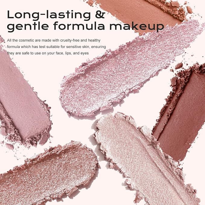 Color Nymph 6 Colors Eyeshadow Makeup Palette | 6-IN-1 Multi-Colored Shimmer & Matte Long-Lasting Travel Size Eye Shadow Make up Kit, Stacked Makeup Design Includes Eyeshadow Brush and Mirror-Velvo Beauty