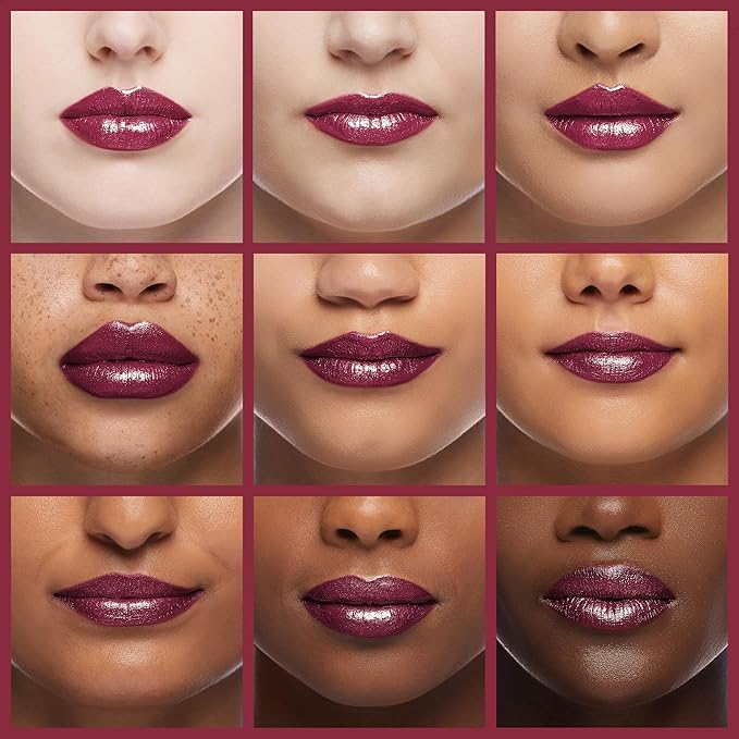 Oulac Burgundy Lipstick for Women with Metallic 3D Shine Lightweight Hydrating Formula, High Impact Lip Color, Vegan Beauty, Full Coverage Lip Makeup, Christmas Gifts for Women, Love Particle(03)-Velvo Beauty