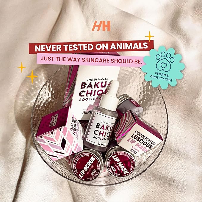 Handmade Heroes Bakuchiol Lip Scrub 1 fl oz | Deep Conditioning Lip Plumper Helps Reduce Fine Lines and Wrinkles Appearance | 100% Cruelty Free Vegan | Lip Care for Luscious Lips-Velvo Beauty