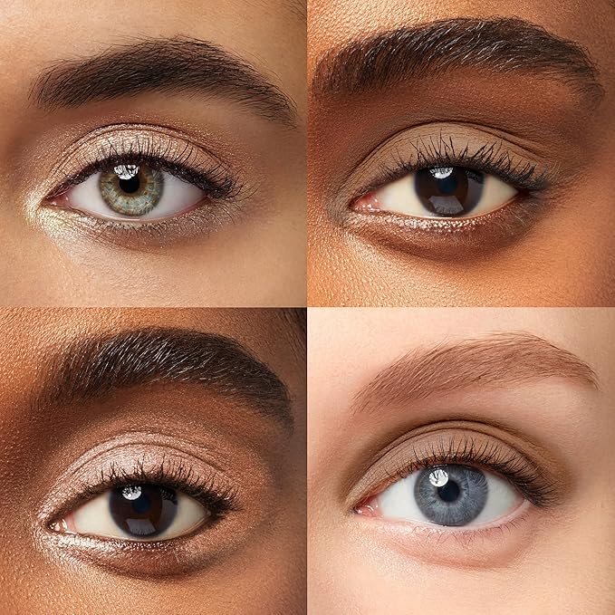 Julep Eyeshadow 101 Crème-to-Powder Waterproof Eyeshadow Stick Duo – Long-Lasting, Crease-Proof, Easy Apply with Built-in Smudger - Sand Shimmer and Smoky Tawny Matte-Velvo Beauty