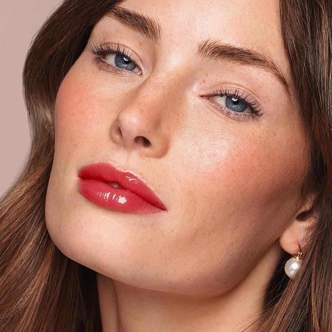 Jouer Essential Tinted Hydrating Lip Oil Gloss – Moisturizing Dry Lip Treatment Serum - Fragrance Free Tinted Lip Oil - Jojoba Seed Oil and Apricot Oil Formula-Velvo Beauty