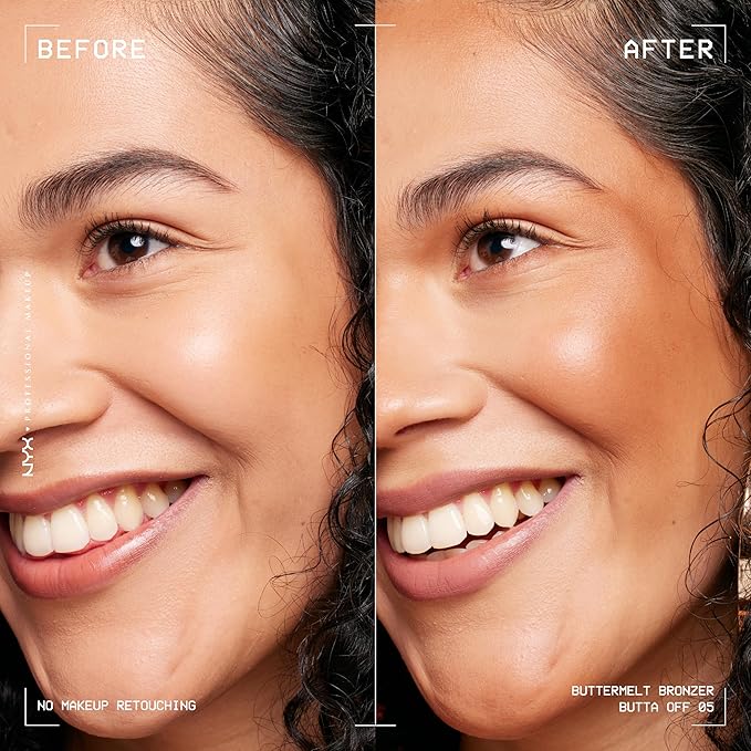 NYX PROFESSIONAL MAKEUP Matte Buttermelt Bronzer, Longwear Face Makeup with Up to 12 Hours of Wear, Vegan Formula - Butta Off-Velvo Beauty