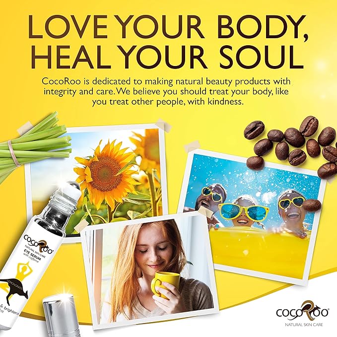 Caffeinated Eye Serum, Nutrient-Dense, 100% Pure, Natural & Vegan (Lemongrass)-Velvo Beauty