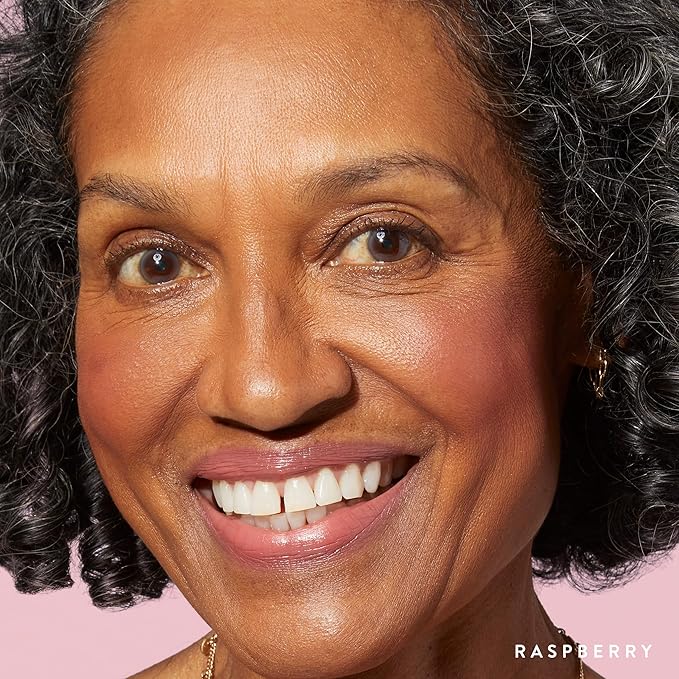 LAURA GELLER NEW YORK Baked Blush-n-Brighten Marbleized Blush for Cheeks - Raspberry Finish - Buildable Color-Velvo Beauty