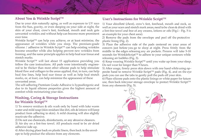 Nurse Hatty® Anti-aging Wrinkle Script Forehead 2pk. Silicone Skincare Pads for Wrinkles-Velvo Beauty