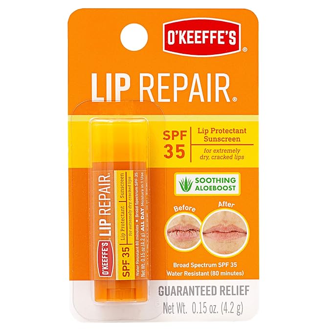 O'Keeffe's Lip Repair SPF 35 Lip Balm, (Pack of 3)-Velvo Beauty