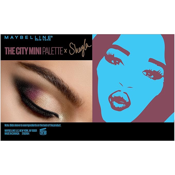 Maybelline New York Makeup The City Mini Eyeshadow Palette X Shayla, Shayla Eyeshadow Palette, 0.14 oz,1 Count (Pack of 1),SG_B073P5JYCD_US-Velvo Beauty