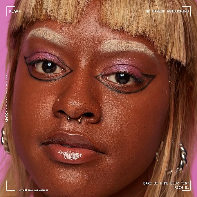 NYX PROFESSIONAL MAKEUP Bare With Me Blur Skin Tint Foundation Make Up with Matcha, Glycerin & Niacinamide - Rich-Velvo Beauty