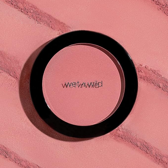 wet n wild Color Icon Blush, Effortless Glow & Seamless Blend infused with Luxuriously Smooth Jojoba Oil, Sheer Finish with a Matte Natural Glow, Cruelty-Free & Vegan - Pinch Me Pink-Velvo Beauty