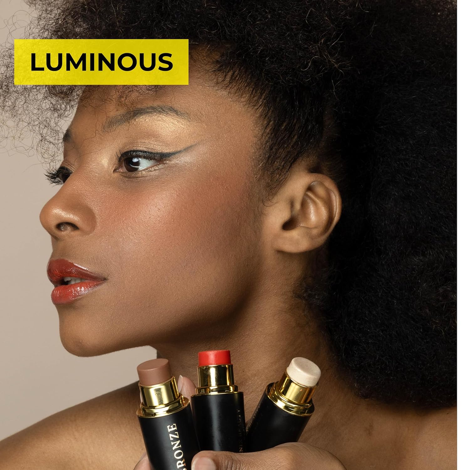 Cream Contour Stick Set – Blush, Bronzer & Highlighter Trio | Hydrating, Buildable, High-Pigment Makeup with Shea Butter & Vitamin E | Phoenix Beauty Gift Set (Luminous)-Velvo Beauty