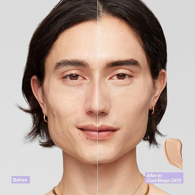 REVLON Illuminance Skin-Caring Liquid Foundation, Hyaluronic Acid, Hydrating and Nourishing Formula with Medium Coverage, 305 Medium Sand (Pack of 1)-Velvo Beauty