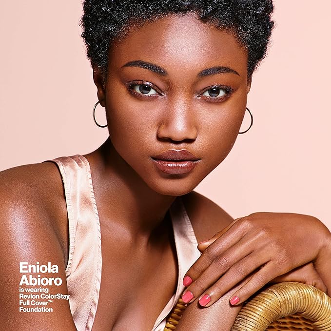 Revlon ColorStay Full Cover Longwear Matte Foundation, Heat & Sweat Resistant Lightweight Face Makeup, Natural Tan (330), 1.0 oz-Velvo Beauty