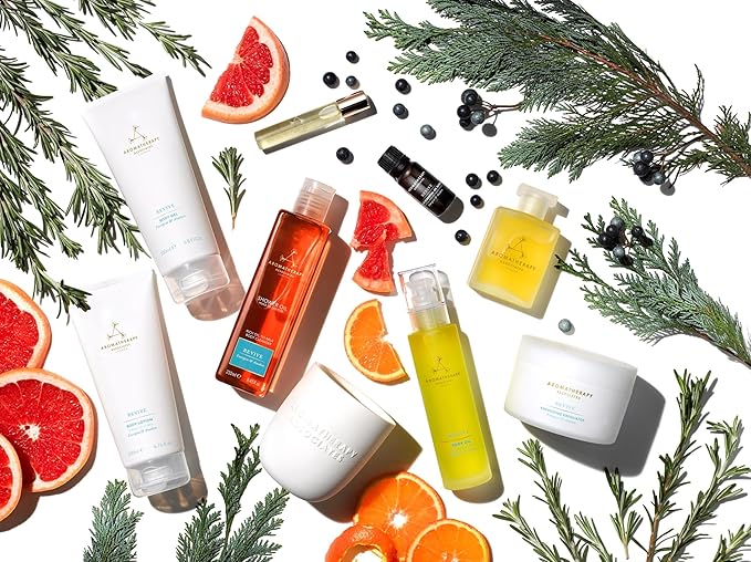 Aromatherapy Associates Revive Pure Essential Oil Blend. Premium Undiluted Blend to Feel Energized. Hand-Crafted with Grapefruit, Bergamot and Neroli (0.33 fl oz)-Velvo Beauty