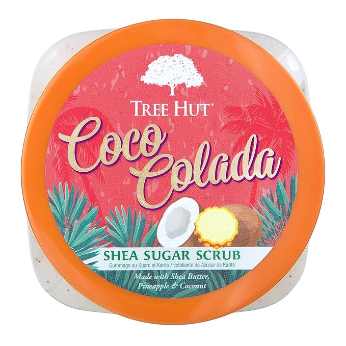 Tree Hut Shea Sugar Scrub Coco Colada, 18 oz, Ultra Hydrating and Exfoliating Scrub for Nourishing Essential Body Care-Velvo Beauty