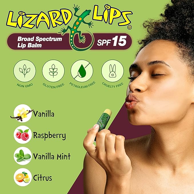 Lizard Lips SPF 15 Lip Balm (Vanilla Mint)-Velvo Beauty
