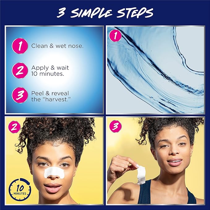 Bioré Nose+Face Blackhead Remover Strips, Deep Cleansing Strips for Nose, Chin, or Forehead, Instant Blackhead Removal and Pore Unclogging, Oil-free, Non-Comedogenic Use, 14 Count-Velvo Beauty