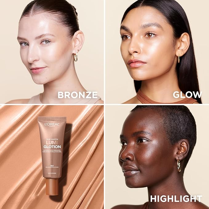 L'Oreal Paris Makeup True Match Lumi Glotion, Natural Glow Enhancer, Illuminator Highlighter, Bronzing Drops For a Sun-Kissed Glow, 903 Medium-Velvo Beauty