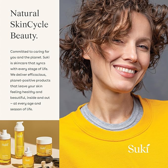 Face Scrub Exfoliating Face Wash | Suki Skincare Exfoliate Foaming Cleanser, Gentle Daily Scrub with Colloidal Oat & Raw Sugar, Natural Deep Pore Cleaner & Microdermabrasion Facial Exfoliator 3.38 oz-Velvo Beauty