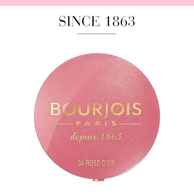 Bourjois Blush for Women, No. 34 Rose d'or, 0.08 Ounce-Velvo Beauty