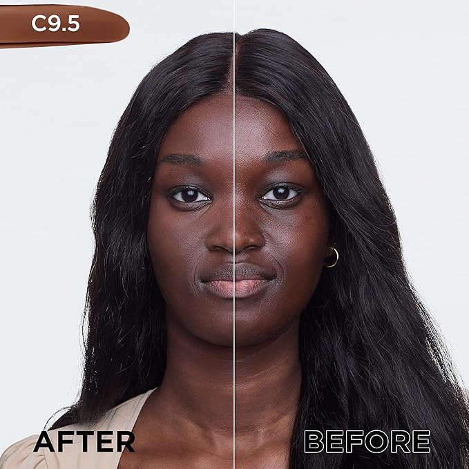 L'Oréal Paris True Match Super-Blendable Foundation, Medium Coverage Liquid Foundation Makeup with SPF 17, C9.5, Deep, 1 Fl Oz (Pack of 2)-Velvo Beauty