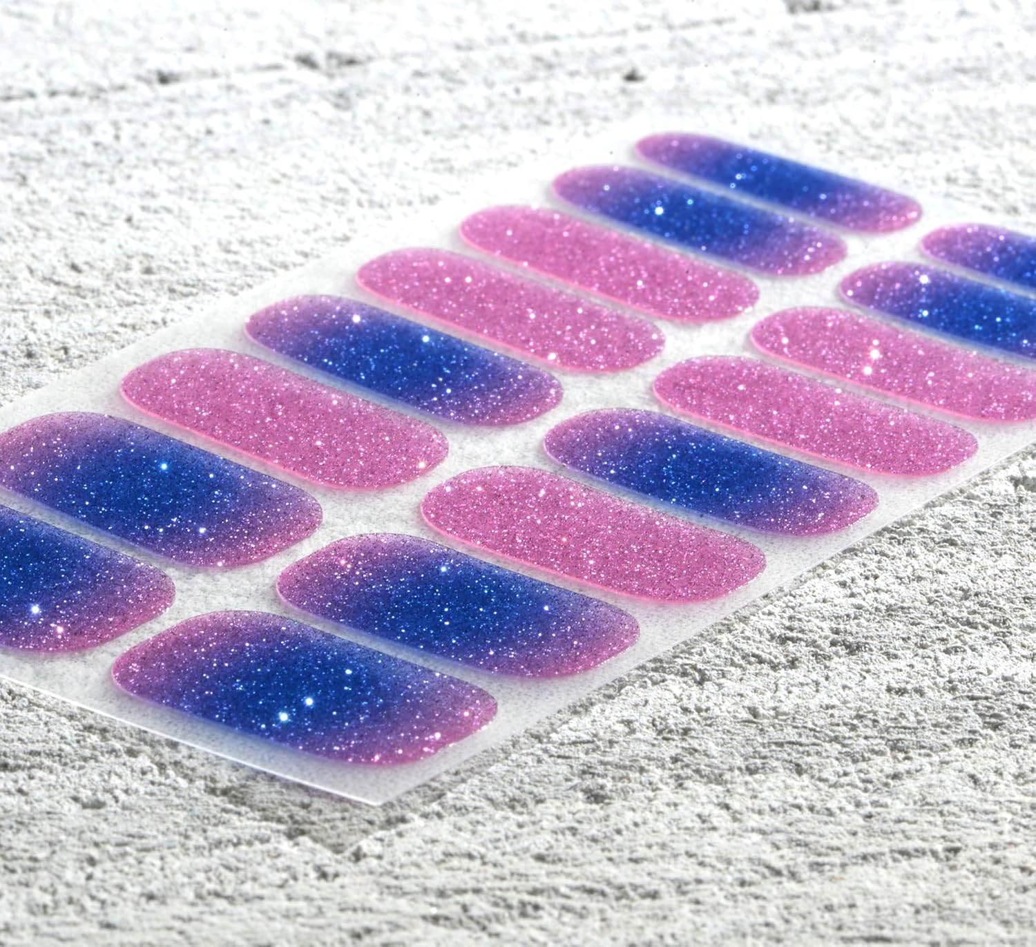 Nail Polish Strips, 32PCS Salon Quality Wraps, Long Lasting Gel Nail Stickers for Women Easy Apply& Remove (Nebula Purple)-Velvo Beauty