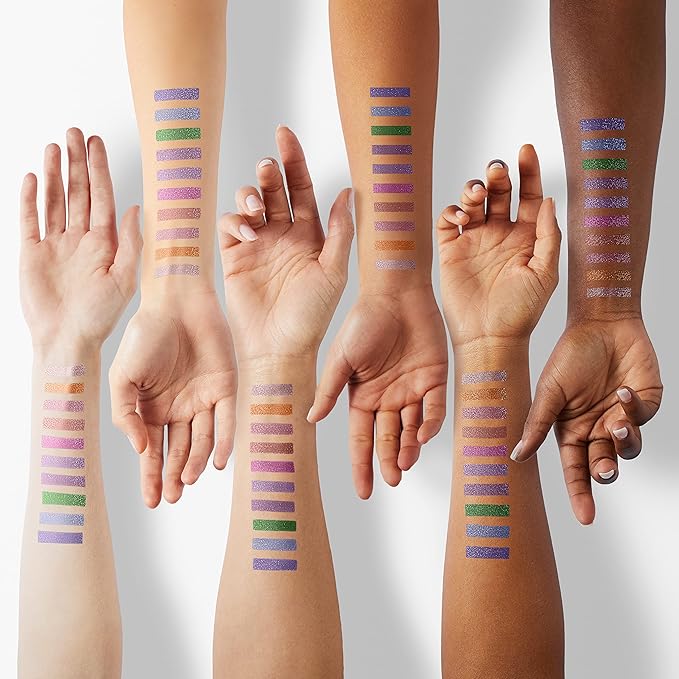 BestLand Liquid Glitter Eyeshadow Set, Multichrome Glitter Shimmer Eye Looks Waterproof Long Lasting Quick-Drying Sparkling Eye Shadow Liquid Highlighter Christmas Makeup Kits (Magic Color)-Velvo Beauty