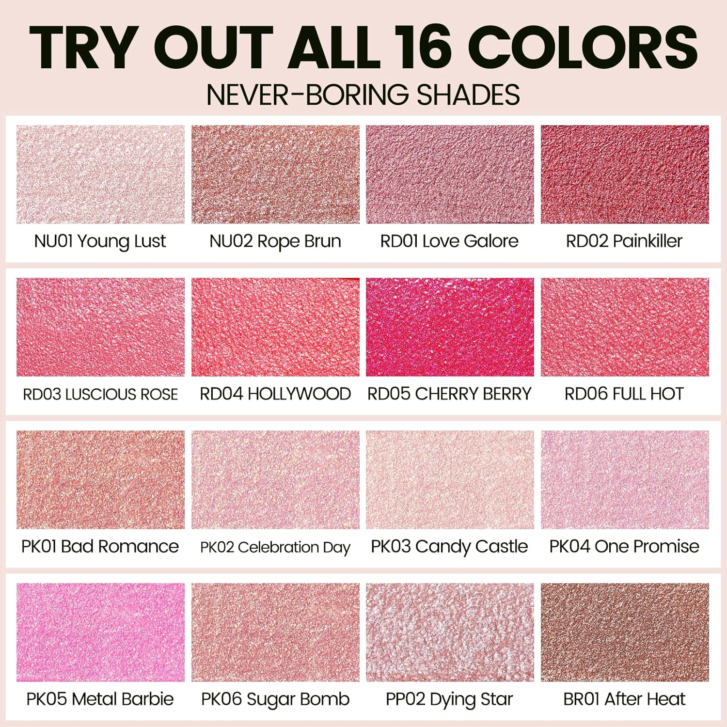 FOCALLURE Metallic Liquid Lipstick,Non Stick Cup Lip Gloss,High Impact Lip Color with Transfer-proof Wear,Long Lasting & Waterproof Lipstick Makeup for Women,RD03 LUSCIOUS ROSE-Velvo Beauty