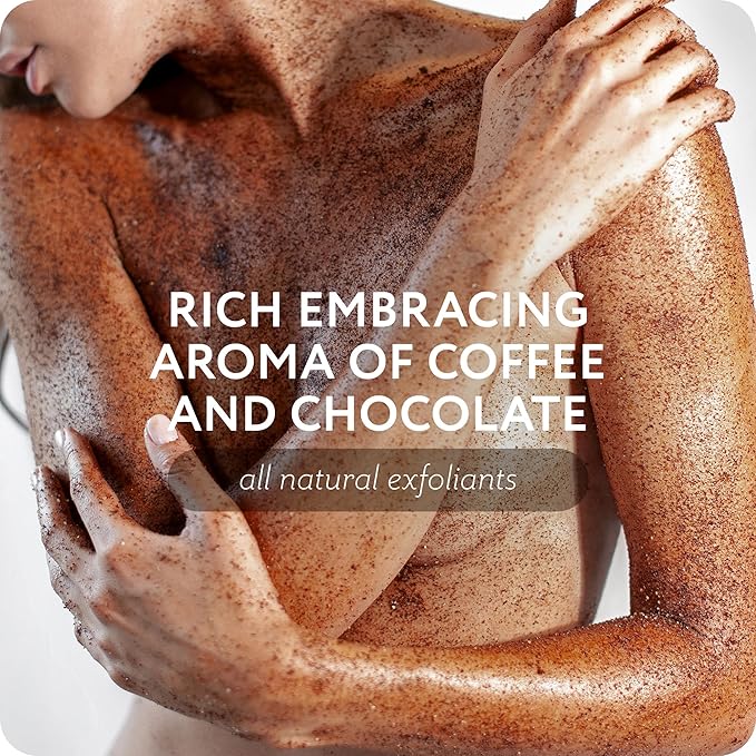 THE ACT Coffee Body Scrub with Salt & Cocoa – Exfoliating Scrub for Cellulite, Stretch Marks, Ingrown Hair – Organic Moisturizing Body Scrub with Vitamin E & Menthol – Gift for Women & Men, 10.58 Oz-Velvo Beauty
