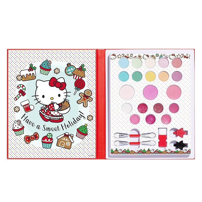 Lip Smacker Hello Kitty Holiday Beauty Book Makeup Set For Girls-Velvo Beauty