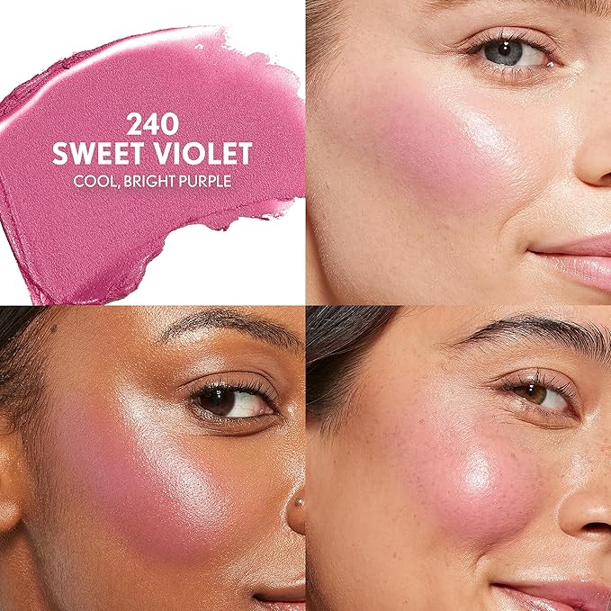 CoverGirl Trublend Skin Enhancer Blush Balm Stick, 240 Sweet Violet, Vegan Formula, Easy to Use, Glides on Effortlessly, Non-Greasy, Doesn't Crease, 0.21oz-Velvo Beauty