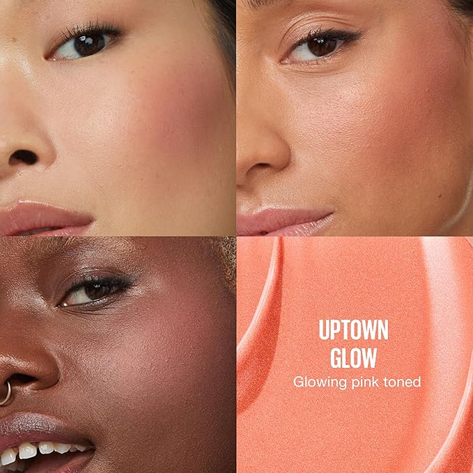 Maybelline Sunkisser Multi-Use Liquid Blush and Bronzer, Blendable, Longwear, Glowy Make Up, Uptown Glow, 1 Count-Velvo Beauty