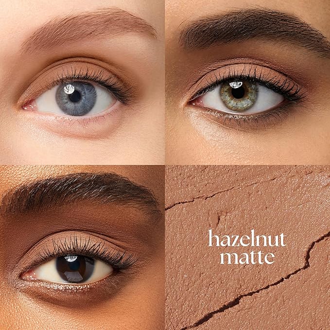 Julep Eyeshadow 101 Cream-to-Powder Waterproof Shadow Stick – Hazelnut Matte – Long-Lasting, Crease-Proof, Neutral Brown Beige Matte Cream Eyeshadow with Built-in Smudger-Velvo Beauty