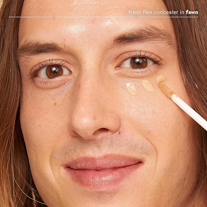 Honest Beauty Fresh Flex Concealer with Niacinamide + Vitamin E + Hyaluronic Acid | Vegan + Cruelty free | Fawn, 0.17 fl oz-Velvo Beauty