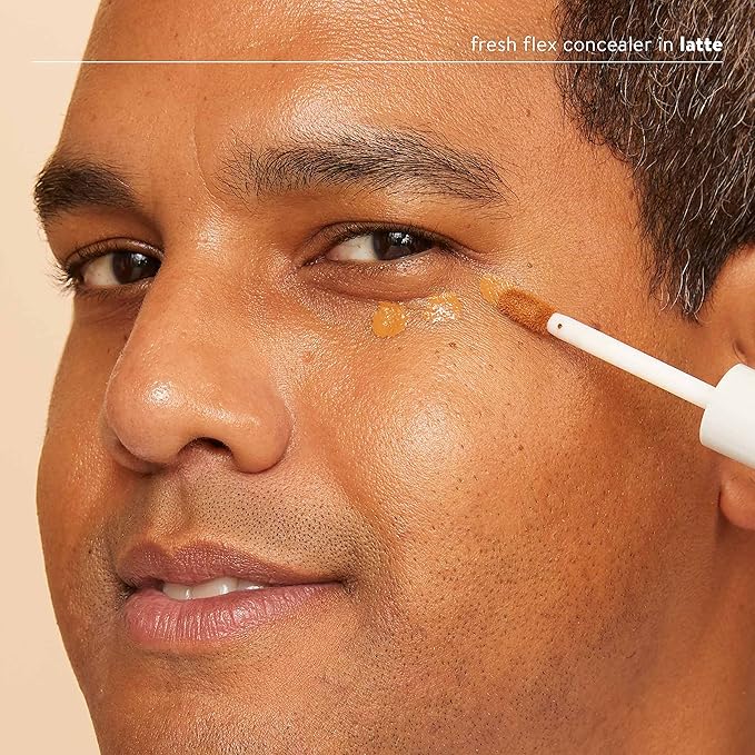 Honest Beauty Fresh Flex Concealer with Niacinamide + Vitamin E + Hyaluronic Acid | Vegan + Cruelty free | Latte, 0.17 fl oz-Velvo Beauty