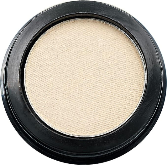 Naked French Vanilla Off White Nude Neutral Matte Pressed Powder Single Vegan Eyeshadow; Talc, Paraben & Cruelty Free-Velvo Beauty